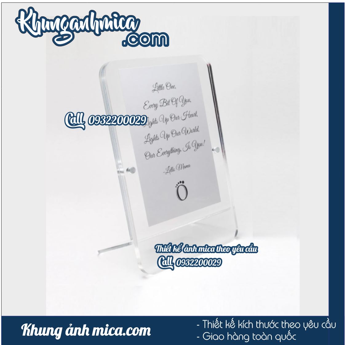 Khung ảnh chốt inox để bàn