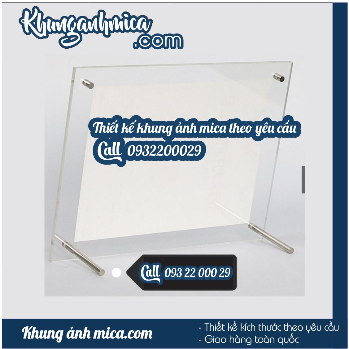 Khung ảnh chốt inox để bàn