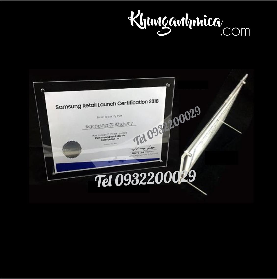 Khung để bàn có chân là 2 vít dài