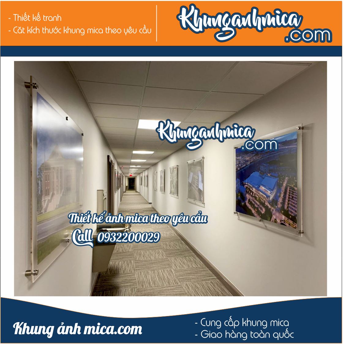 Khung tranh mica khung poster treo tường giá tốt