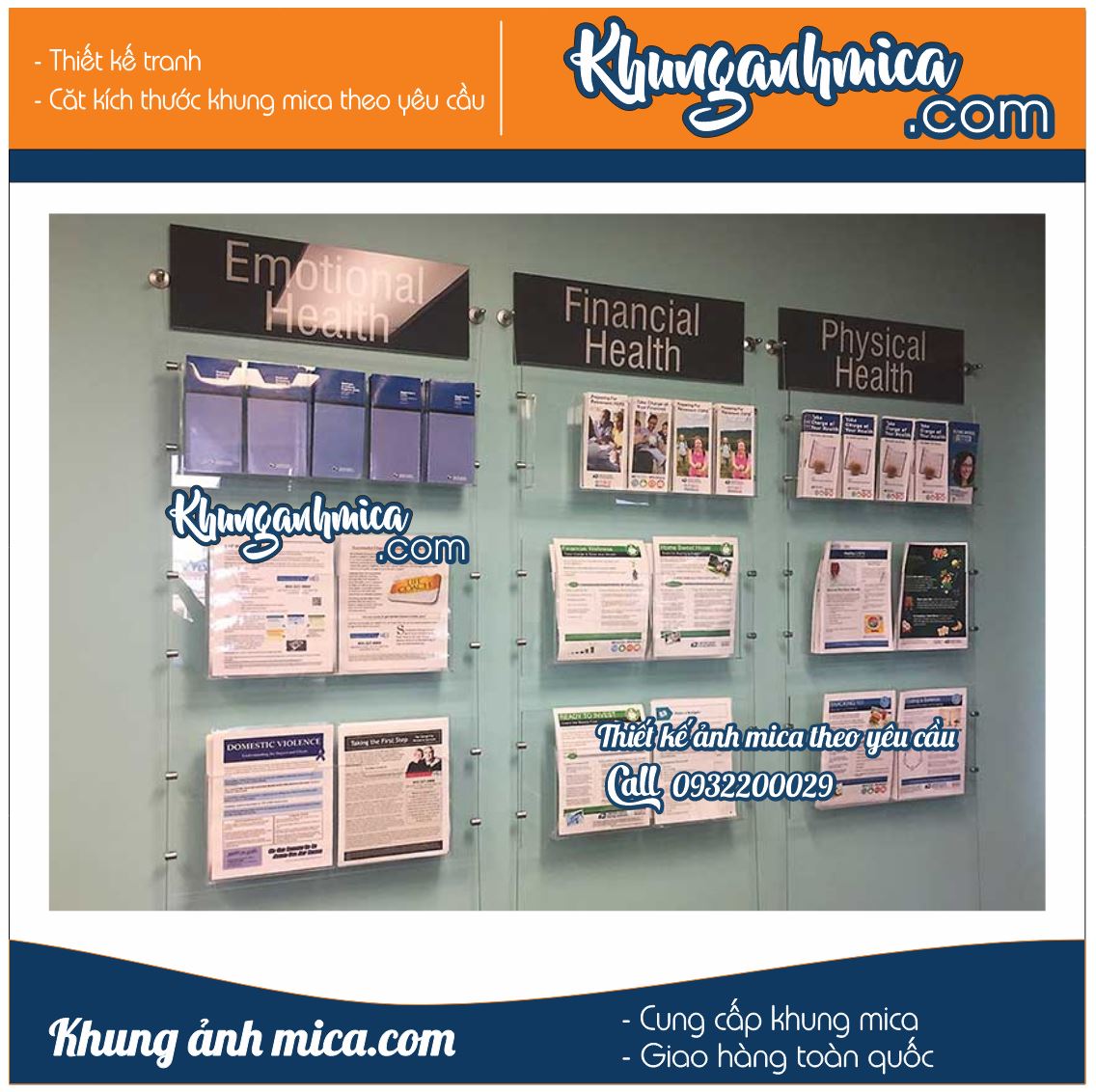 Khung treo tường bằng mica