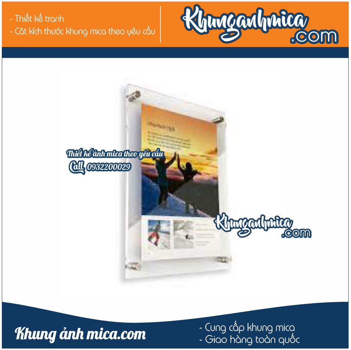 Poster treo tường khoan sẵn cho khách hàng