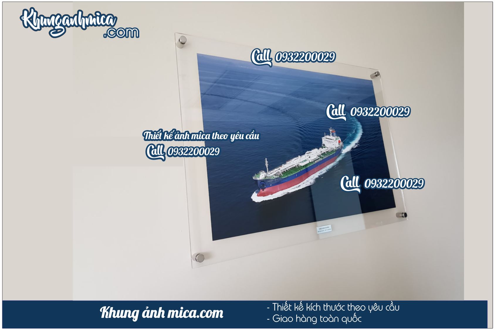 Khung mica treo poster K