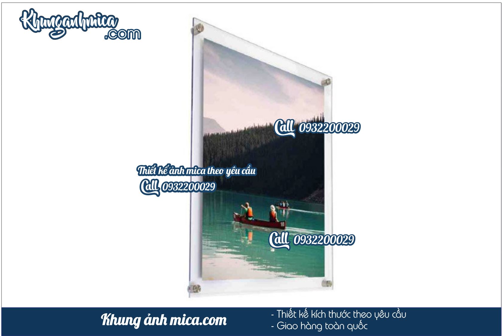 Khung mica treo poster K