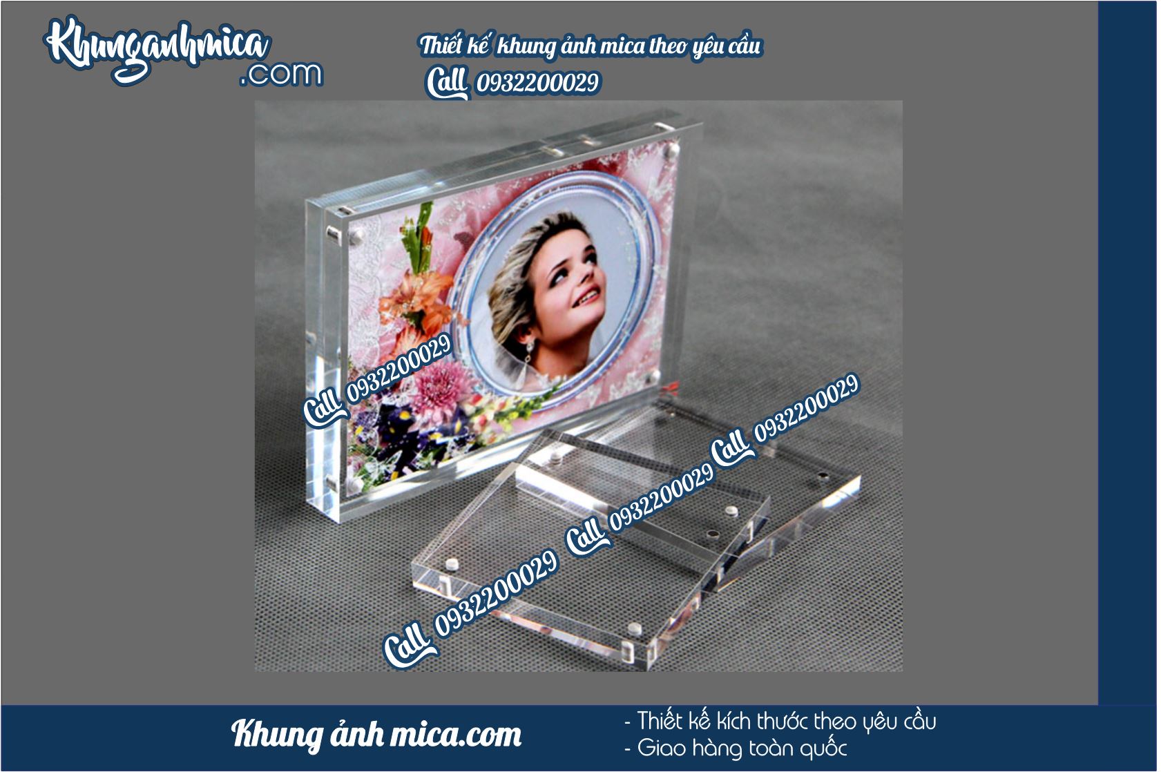 Mẫu khung mica để bàn được ưa chuộng