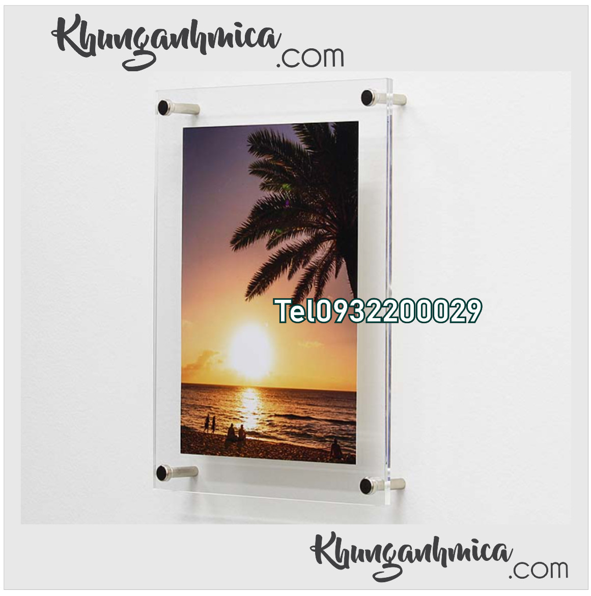 Khung mica để bàn độ dày 3mm