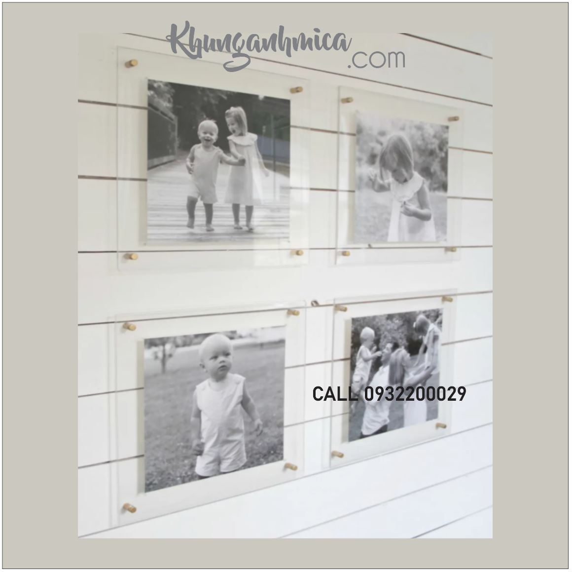 Khung mica in trực tiếp hay thay thế ảnh