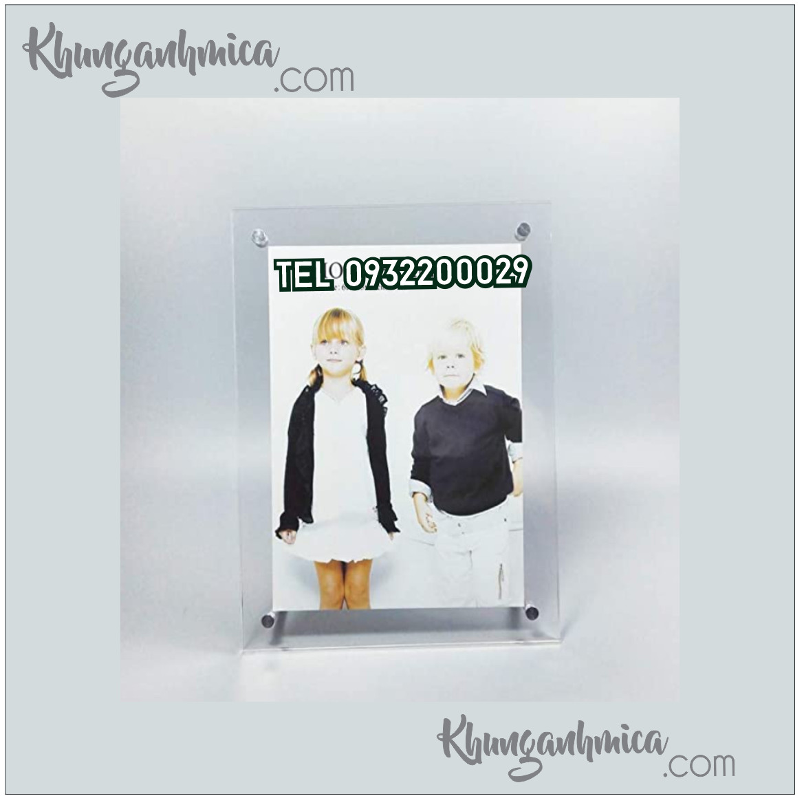 Khung mica in UV làm quà tặng