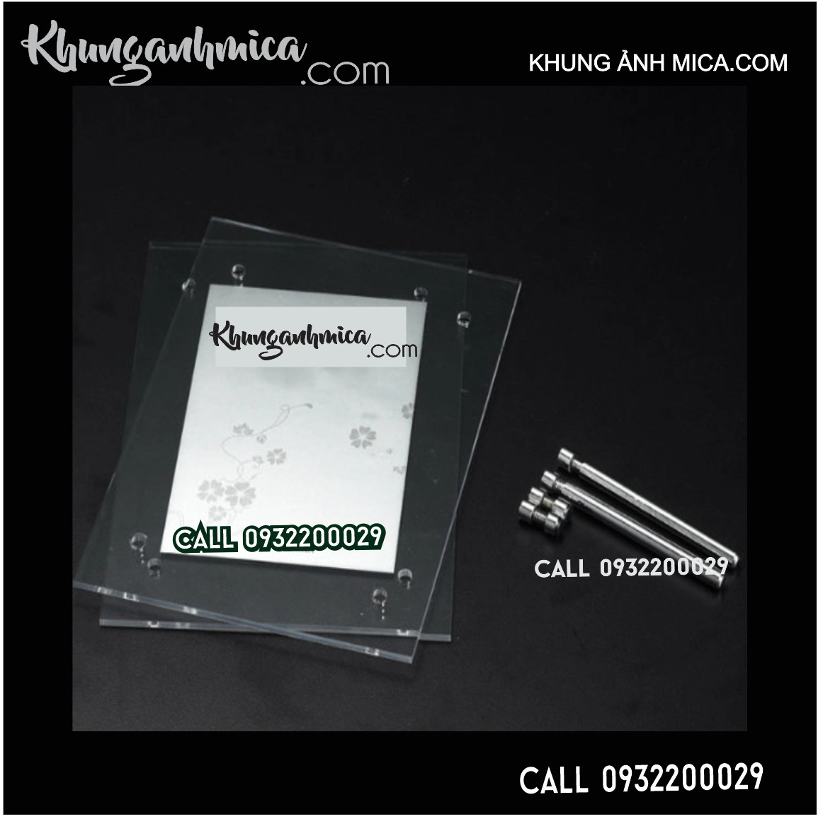 Ảnh để bàn từ vật liệu mica