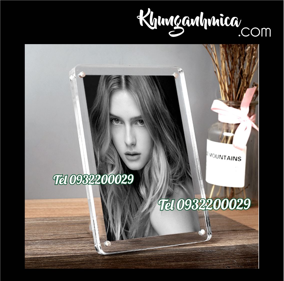Khung ảnh làm từ mica