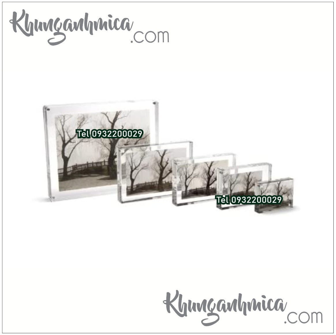 Độ dày để làm khung mica hít nam châm