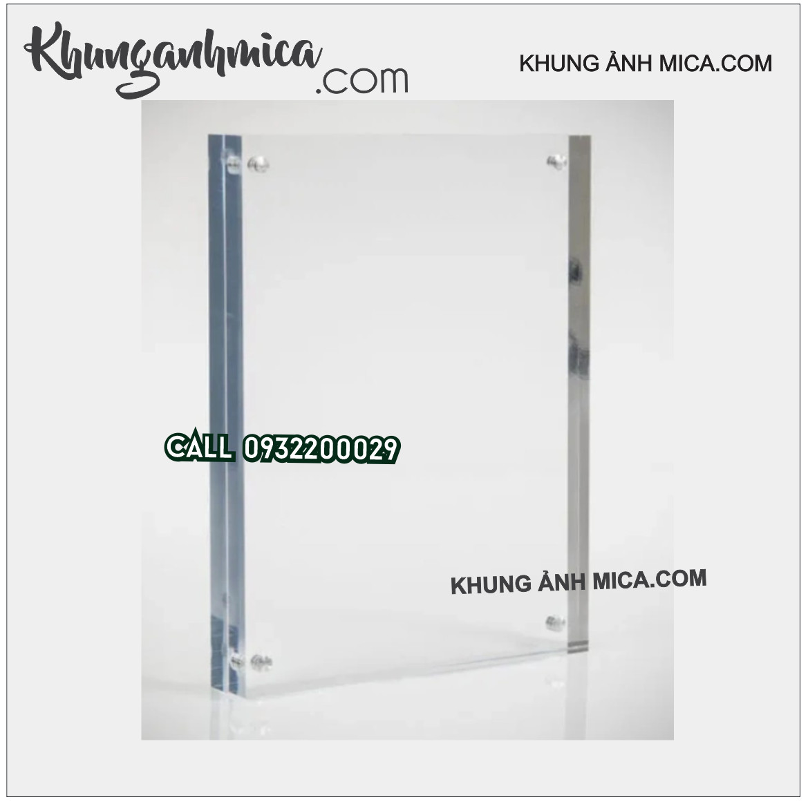 Độ dày để làm khung mica hít nam châm