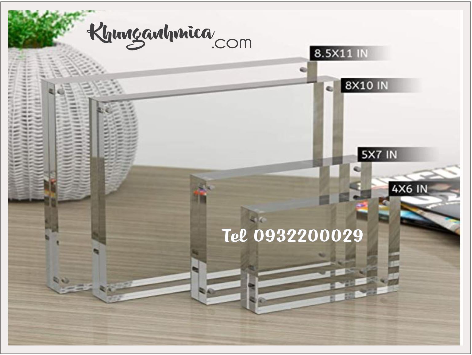 Khung mica có thể làm khung ảnh được không