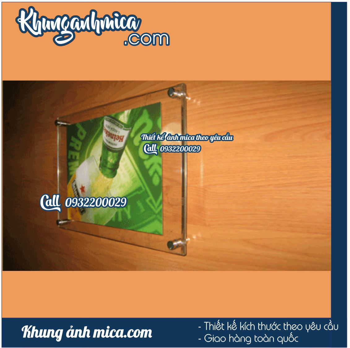 Khung ảnh làm từ mica trong suốt