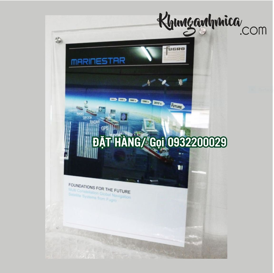 Khung ảnh treo tường dùng chốt inox to hay nhỏ