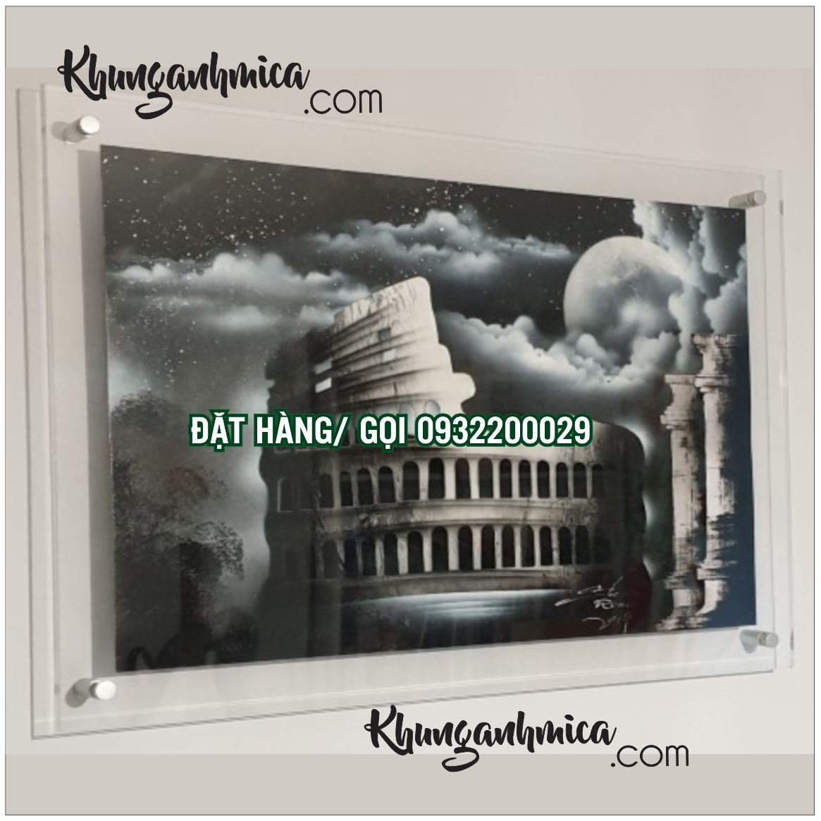 Các khung ảnh lớn thì cần mica mấy mm trở lên