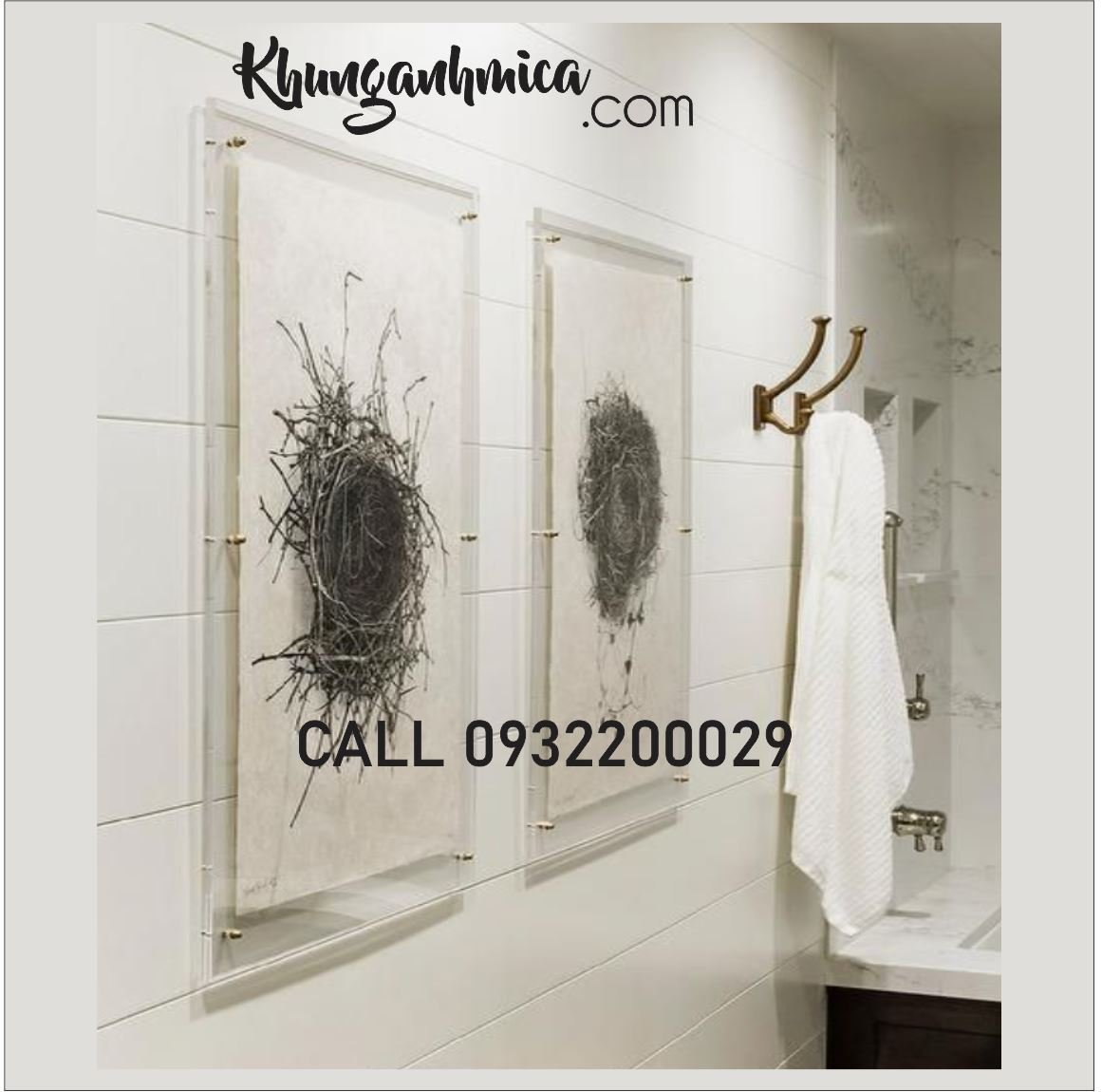 Mẫu tranh treo ở salon