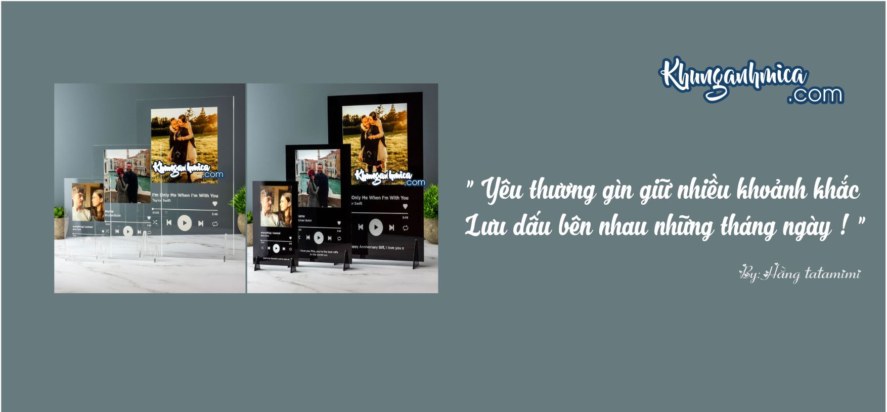 Khung để bàn nên sơn viền không