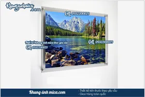 Khung mica poster phong cảnh treo tường