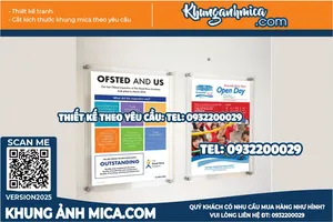 Thiết kế tinh tế với Poster Display Frame – Khung treo poster mica theo mọi kích thước