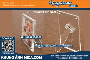 Khung mica để bàn nam châm cao cấp - Sang trọng, dễ sử dụng, thiết kế theo yêu cầu