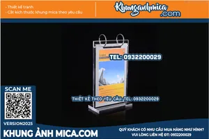 Kệ mica để bàn 20x10cm