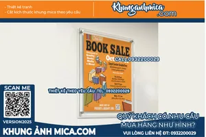 KHUNG POSTER TREO BOOK SALES – GIẢI PHÁP HIỆU QUẢ CHO CÁC NHÀ SÁCH HIỆN ĐẠI