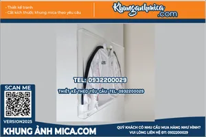 Khung mica để áo idol kỷ niệm treo tường – Bảo vệ ký ức, nâng tầm giá trị.