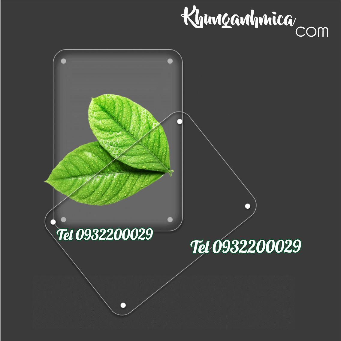 Khung ảnh mica có khắc tên