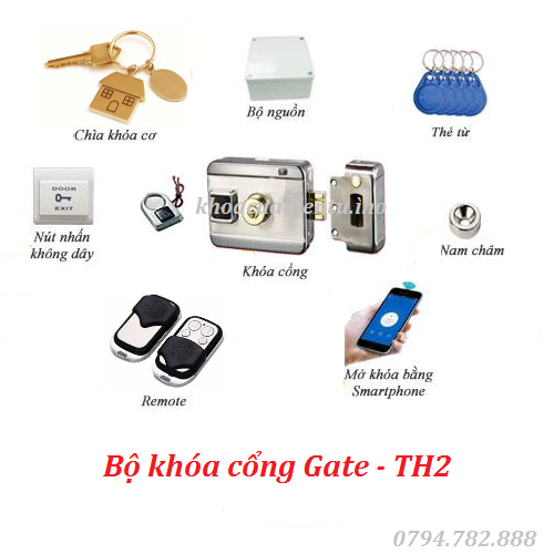 Bộ khóa cổng điện tử Gate - TH2