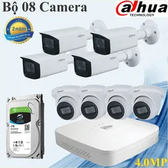 Trọn bộ 08 camera Dahua 4.0mp