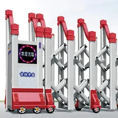 Cổng Xếp Nhôm Tự Động Mil17