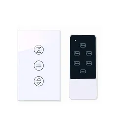 Công Tắc Cảm Ứng 3 Nút Điều Khiển Rèm Cửa SWC Kèm Remote