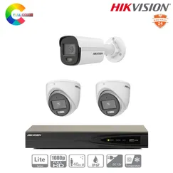 Trọn Bộ 3 Camera IP ColorVu Hikvision 2MP Có Màu Ban Đêm