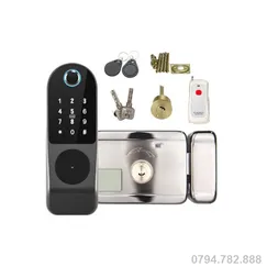 KHÓA CỔNG ĐIỆN TỬ VÂN TAY, MẬT MÃ, THẺ TỪ, REMOTE, QUẢN LÝ TRÊN ĐIỆN THOẠI VR-1200C