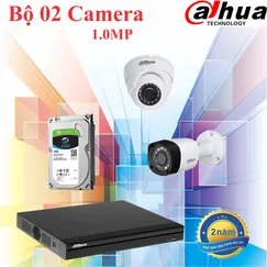 Trọn Bộ 02 Camera Dahua 1.0MP Chính Hãng