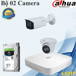 Trọn bộ 02 camera Dahua 4.0mp