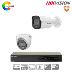 Trọn Bộ 2 Camera ColorVu Hikvision IP 2MP ĐÊM CÓ MÀU, Tầm xa 30m