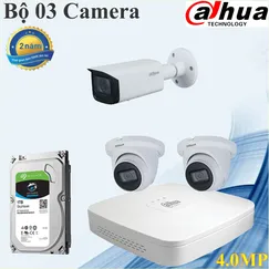 Trọn bộ 03 camera Dahua 4.0mp