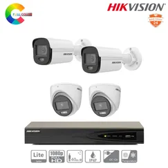 Trọn Bộ 4 Camera IP Hikvision ColorVu 2MP Màu Ban Đêm, H.265+