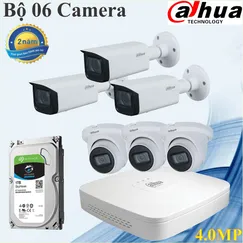 Trọn bộ 06 camera Dahua 4.0mp