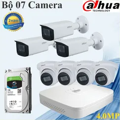 Trọn bộ 07 camera Dahua 4.0mp