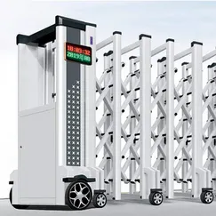 Cổng Xếp Nhôm Tự Động Mil10