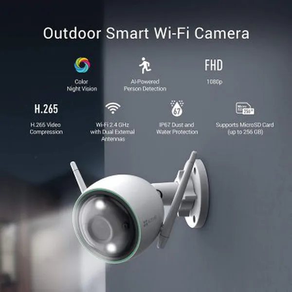 Camera Ezviz C3N 1080p - Có Màu Ban Đêm