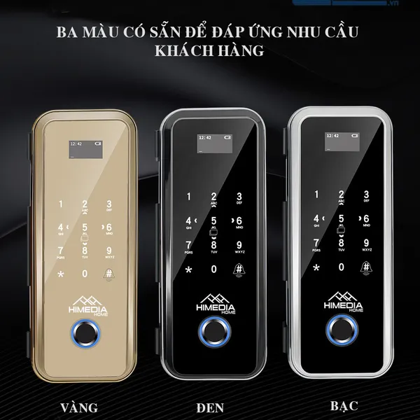 Khóa vân tay cửa kính HIMEDIA G08