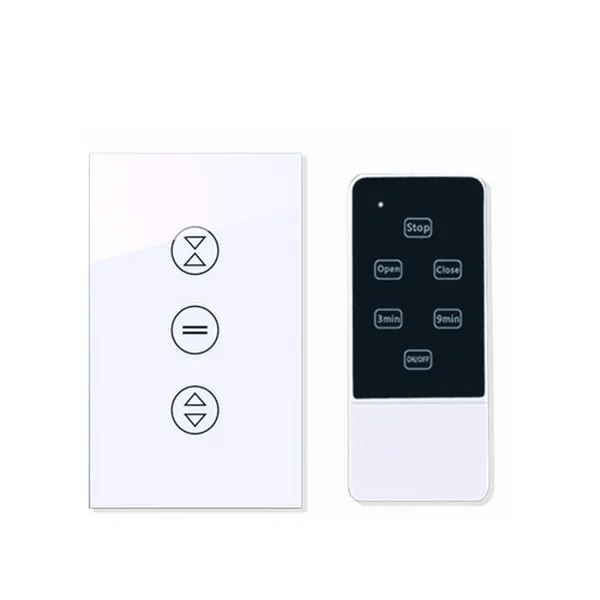 Công Tắc Cảm Ứng 3 Nút Điều Khiển Rèm Cửa SWC Kèm Remote