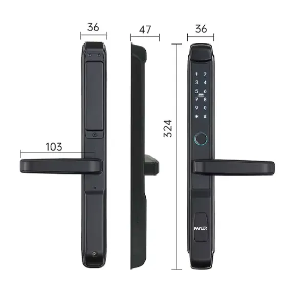 Khóa Vân Tay Cửa Nhôm Kapler KL-218BL