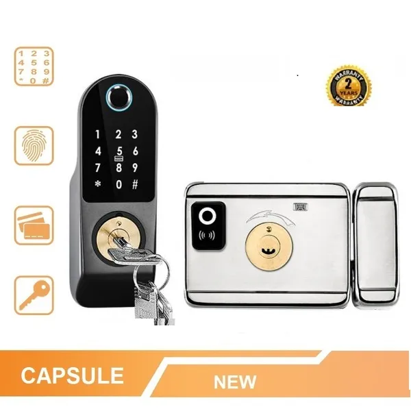 Khóa Cổng Vân Tay Capsule GA101F - Khóa 2 Chiều