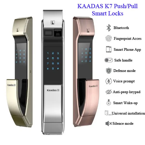 Khóa cửa vân tay KAADAS K7 ( Gold )