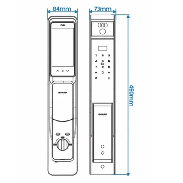 Khoá Cửa Điện Tử Sharp H2-B